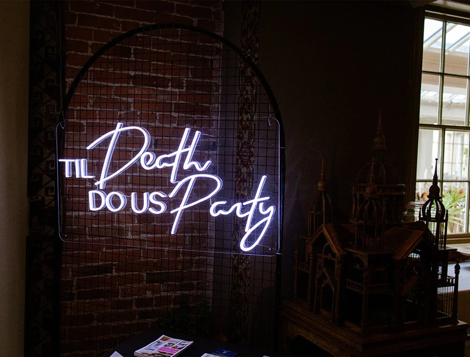 Dorset Party Styling & Decor Hire - Black Mesh Arch Backdrop