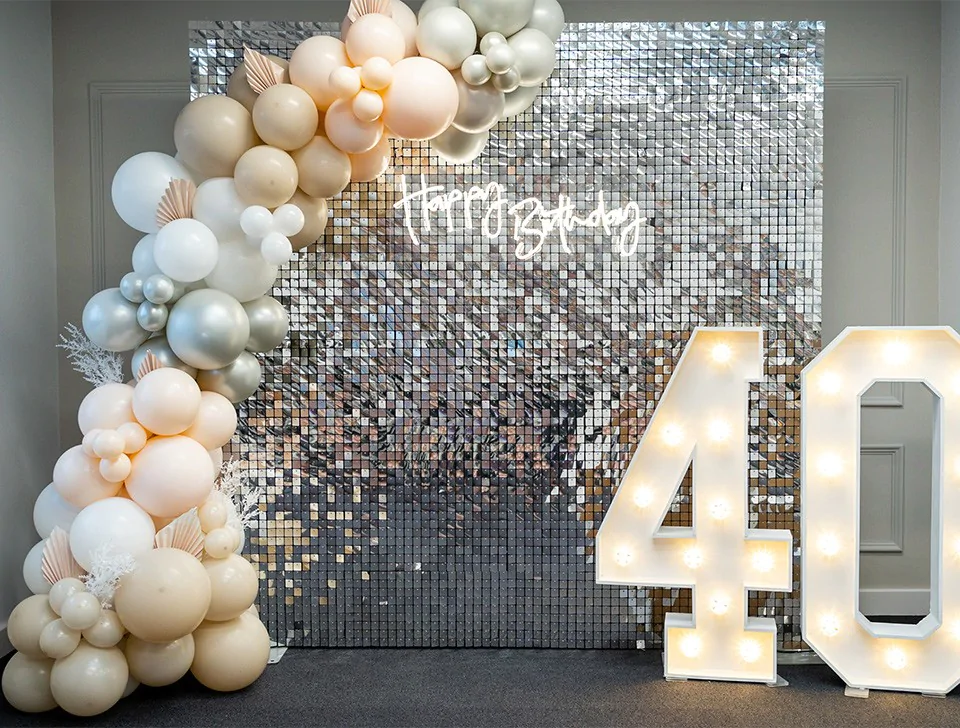 Premium Birthday Party Decor For Hire - Medium Balloon Garland